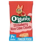 Organix Strawberry Rice Cake Clouds Baby Snack 7 months+