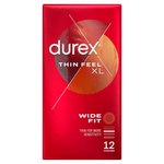 Durex Thin Feel XL Condoms More Sensitivity Wide Fit