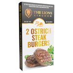 The Lions Kingdom Ostrich Steak Burgers