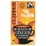 Clipper Organic Fairtrade Restoring Roots Ginger & Turmeric 20 Tea Bags