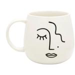 Sass & Belle Abstract Face Mug