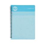 Nu Cloud Pastel A4 Blue Wiro Notebook - 110 pgs