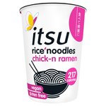 itsu chick-n ramen rice noodles cup