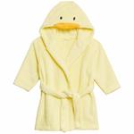 M&S Duck Hooded Robe, 0-3 Years, Yellow
