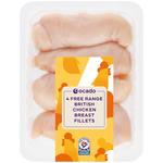 Ocado 4 Free Range British Chicken Breast Fillets