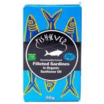 Fish 4 Ever Filleted sardines in organic sunflower oil