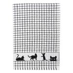 Poli-dri Jacquard Black Cat Tea Towel