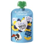 Yeo Valley Little Yeos No Added Sugar Blueberry & Banana Pouch