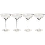M&S The Sommelier's Edit Set of 4 Champagne Saucers 'One Size Clear