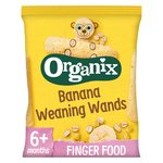 Organix Banana Weaning Wands Organic Baby Finger Finger Food 6 months+