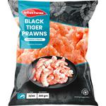 Crown Farms Cooked and Peeled Black Tiger King Prawns