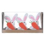 Bunnies with Carrots Fabric Easter Decorations