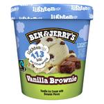 Ben & Jerry's Lighten Up Vanilla Brownie Ice Cream Tub