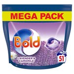 Bold All-in-1 Pods Washing Liquid Capsules Lavender & Camomile 51 Washes