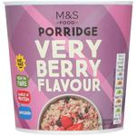 M&S Very Berry Flavour Porridge Pot