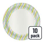Stripes Recyclable Paper Party Plates