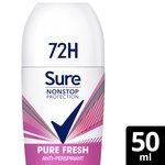 Sure Women 72hr Nonstop Antiperspirant Deodorant Roll On Pure Fresh