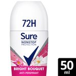 Sure Women 72hr Nonstop Antiperspirant Deodorant Roll On Bright Bouquet