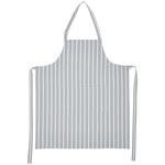 M&S Collection Pure Cotton Striped Apron One Size Grey