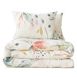 M&S Collection Pure Cotton Abstract Leaf Bedding Set, Single- King,