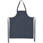 M&S Collection Pure Cotton Striped Apron, One Size, Navy