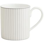 M&S Collection Hampton Stripe Mug, One Size, Grey Mix