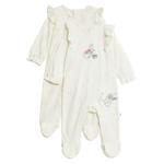 M&S Peter Rabbit Sleepsuits, 2 Pack, Newborn-3 Years, Ivory