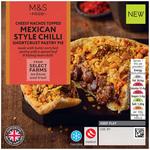 M&S Cheesey Nachos Topped Mexican Style Chilli Beef Pie
