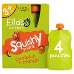 Ella's Kitchen Mango and Pumpkin Kids Snack Multipack Pouch 3+ Years