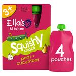 Ella's Kitchen Pear and Cucumber Kids Snack Multipack Pouch 3+ Years 