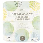 M&S Spring Meadows Decorated Toilet Paper