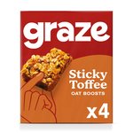 Graze Vegan Sticky Toffee Oat Boosts Snack Bars