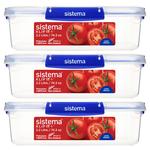 Sistema Klip It Plus Food Storage Container 3x2.2L