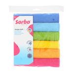 Sorbo Microfibre cloths Rainbow 40x40cm 6pcs