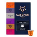 CafePod Variety Pack Nespresso Compatible Aluminium Coffee Pods