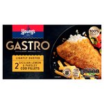 Young's Gastro 2 Lightly Dusted Sicilian lemon and Parsley Cod Fillets
