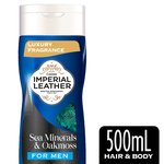 Imperial Leather Sea Minerals and Oakmoss 2 in 1 Hair and Body Wash for Men