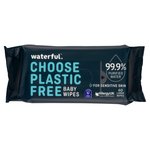 Waterful 99.9% Water & Plastic Free Large Baby Wipes 60 Per Pack