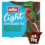 Muller Light Chocolate Fix Milk Chocolate & Mint Low Fat Dessert