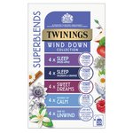 Twinings Superblends Wind Down  Collection Variety Pack, 20 Tea Bags