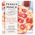 Franco Manca Spicy Salami & Hot Honey and Fried Onion Pizza