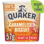 Quaker Oat So Simple Caramelised Biscuit Porridge Cereal Pot