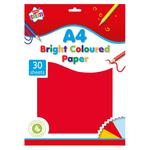 30 Sheets A4 Bright Coloured Paper