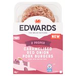 Edwards 2 Caramelised Red Onion Pork Burgers