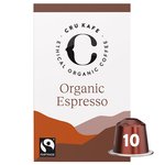 CRU Kafe Organic Fairtrade Espresso Pods 10s