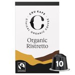 CRU Kafe Organic Fairtrade Ristretto Pods 10s