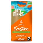 Cafedirect Fairtrade Restore Lively Roast Ground Coffee