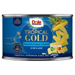 Dole Pineapple small chunks in juice cans