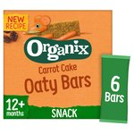 Organix Carrot Cake Organic Soft Oaty Bars Toddler Snack Multipack 