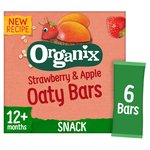 Organix Strawberry & Apple Organic Soft Oaty Bars Toddler Snack Multipack